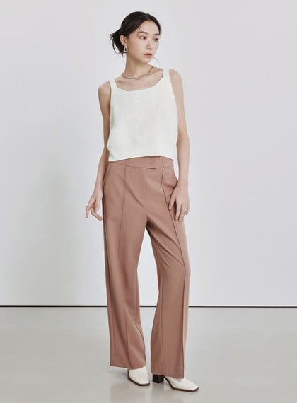 質感羊毛提織兩穿毛衣背心